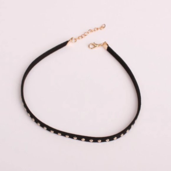 2pcs Choker Necklace Punk Black Leather Collar - Picture 5 of 5